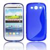 Husa silicon Lux S-Type Samsung i9300 Galaxy S3 blue