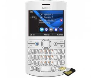 Nokia Asha 205 Dual Sim Grey White