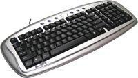 Tastatura cu fir KBS-37 PS (Silver Black)