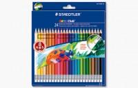 Creioane colorate Staedtler 24cul/set cu radiera  ST14450-24