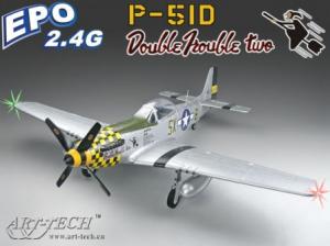 Aeromodel avion P-51 MUSTANG (1300 mm) cu radiocomanda