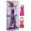 Papusa Barbie Fashionistas Barbie Roz cu 2 rochii