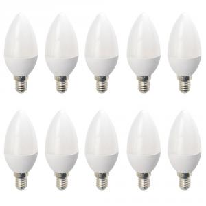 Set 10 Becuri LED Drimus E14 6W lumina rece DL-6062