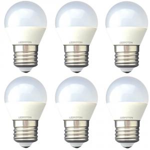 Set 6 Becuri LED Bulb E27 4W Lumina Rece LF 6040