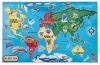 Puzzle de podea harta lumii