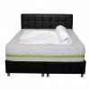 Set saltea confort memory perla 140x200 cu husa hipoalergenica