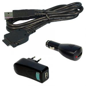 Cablu 4-in-1 alimentare-sincronizare + auto + 220V compatibil HP iPaq 19xx / 22xx / 38xx / 39xx / 43xx / 54xx / 55xx
