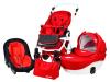 Carucior Pentru Copii 3 In 1 Mykids Amber Red-White