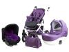 Carucior Pentru Copii 3 In 1 Mykids Amber Purple-White