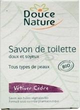 Sapun natural de toaleta cu cedru si vetiver, 100 g - Douce Nature