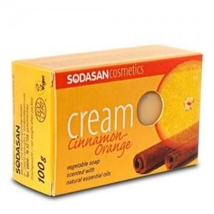 Sapun bio Cream scortisoara-portocal, 100 gr, Sodasan