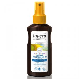 Spray neutru protectie solara pentru copii SPF 20, 125ml, Lavera