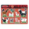 Melissa & doug - puzzle de lemn cu sunete animale de