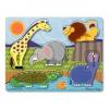 Melissa&doug - puzzle de lemn atinge si descopera - animale zoo