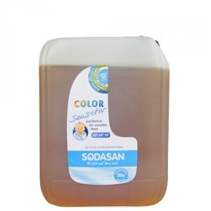 Detergent bio lichid de rufe color Sensitiv, fara parfum, 5L - Sodasan
