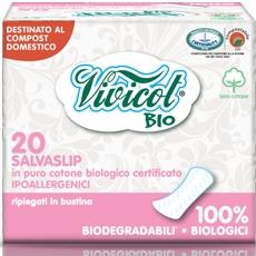 BIO Protej slip ultrasubtire din bumbac organic ambalate individual, 20 buc