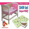 Patut bebe junior si saltea 7cm cadou