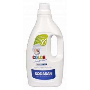Detergent lichid de rufe color Sensitiv, fara parfum, 1,5L - Sodasan