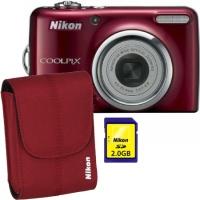 Nikon Coolpix L23 rosie 10,1 Mpix, Zoom optic 5x, Display 6,7cm