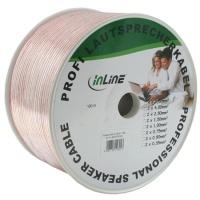 InLine Cablu audio 2x2,5 mm² Cu-Al, transparent, 25 m