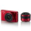 Nikon 1 j1 10-30 vr +10 rosu senzor cmos 10 mp, display 7.5cm