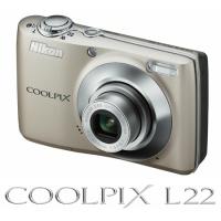 Nikon Coolpix L22 argintiu 12 Mpix, 3,6x opt. Zoom, 7,5 cm LCD