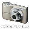 Nikon coolpix l22 argintiu 12 mpix, 3,6x opt. zoom,