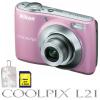 Nikon coolpix l21 pink inclusiv