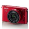 Nikon 1 j1 10mm pancake rosu senzor cmos 10 mp, display 7.5cm