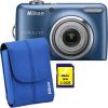 Nikon coolpix l23 albastra, 10,1 mpix, 5x