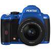 Pentax k-r + da-l 18-55 albastru, 12,4 mp cmos,