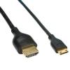 InLine HDMI Mini Superslim A la C, High Speed, Ethernet, 1 m