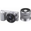 Sony NEX-5D SEL-16+SEL-1855argintie 14,2 Mpix Exmor CMOS, HD 1080i Film