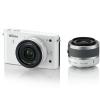 Nikon 1 J1 10-30 VR +10 alb Senzor CMOS 10 Mp, Display 7.5cm