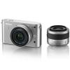 Nikon 1 j1 10-30 vr +10 argintiu senzor cmos 10 mp, display 7.5cm