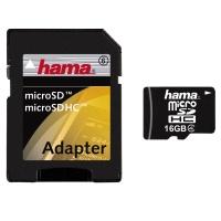 Hama microSDHC High Speed 16 GB Class 4 + adaptor (108035)