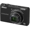 Nikon coolpix s6200 negru; 16 mpix, 10x opt. zoom, hd movie