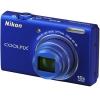 Nikon coolpix s6200 albastru 16 mpix, 10x opt. zoom, hd movie