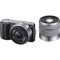 Sony NEX-C3D 18-55mm + 16mm schwarz 16,2 Mpix, 7,5cm LCD, HD-Videos, 3D