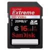 SanDisk SDHC Extreme HD Video 16GB Class 6, 20 MB/s