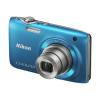 Nikon Coolpix S3100 albastra, 14Mpix Zoom optic 5x, Video HD