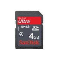 SanDisk SDHC Ultra 4GB Class 4, 15 MB/s
