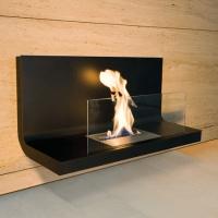 Radius Design "Wall Flame" Semineu cu bio-etanol, negru