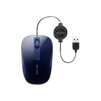 Belkin Comfort Mouse optic albstru cablu retractabil