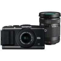 Olympus E-P3 + 14-42 + 40-150 negru; 12,3 Mpix, 7,6cm LCD, Full-HD-Video