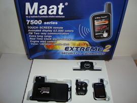 Alarma auto Maat 7500 cu pager touch screen color - Transport gratuit