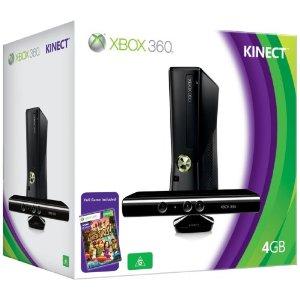 Consola Xbox 360 4GB cu Kinect Sensor si Kinect Adventures