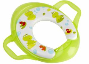 Reductor WC cu manere Potty seat frog - Baby Moov