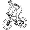 Sticker biciclist 2