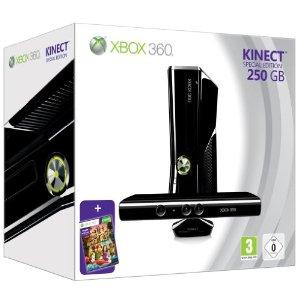 Consola Xbox 360 Elite Slim 250GB cu Kinect Sensor si Kinect Adventures
